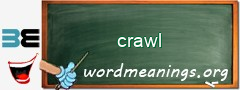 WordMeaning blackboard for crawl